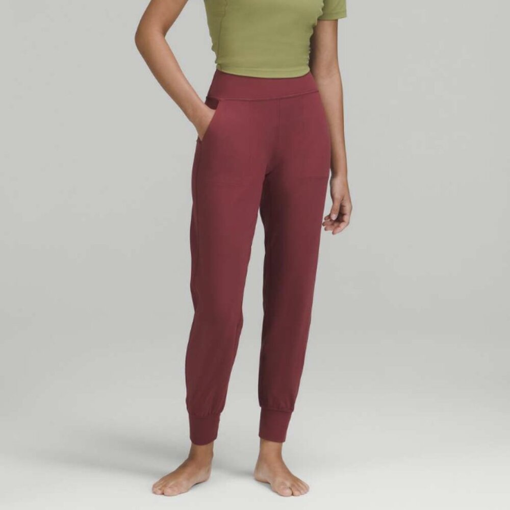 Lululemon Align High-Rise Jogger Pant Nulu Mulled Wine Cassis Red Merlot Size 10